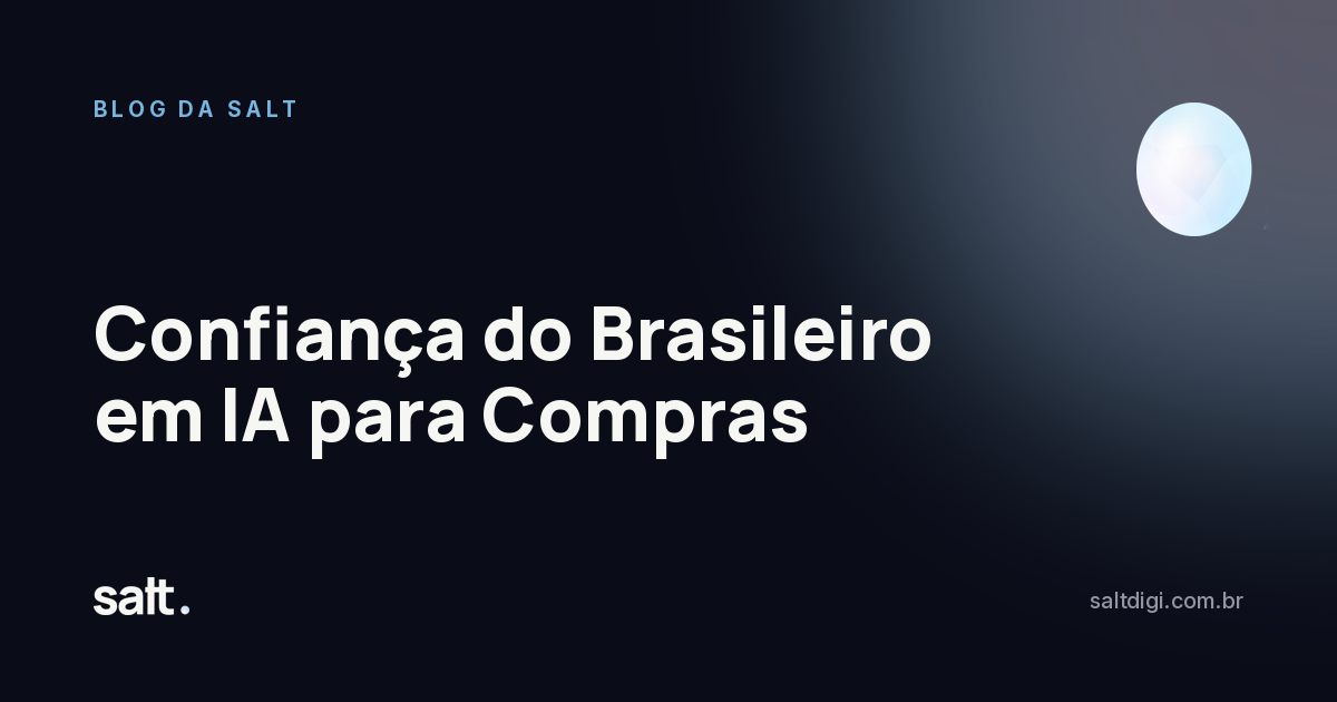 Confiança do Brasileiro em IA para Compras